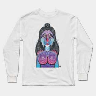 Ombre Lady :: Human or Human-Like Characters Long Sleeve T-Shirt